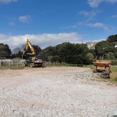 Exmouth Queen’s Drive: Work to turn former temporary car park into public space begins