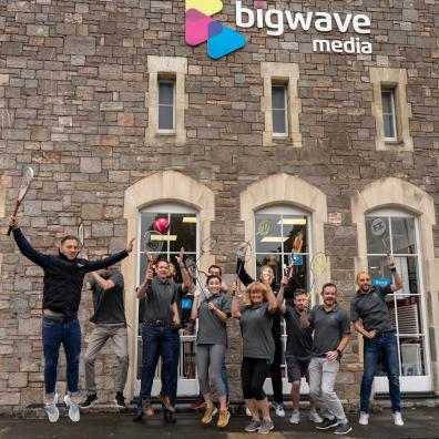 Bigwave media team – image captured pre Covid-19  