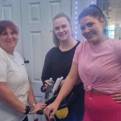Butterfly Lodge cyclists in training