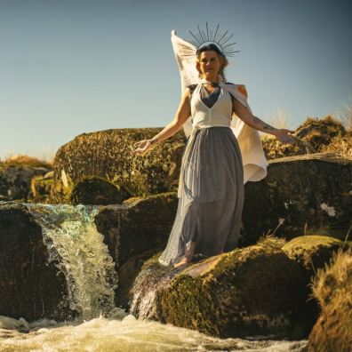 'St Gudula' stands by the River Swincombe on Dartmoor 