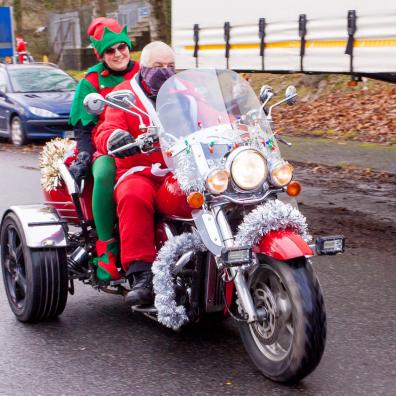 Santas on a Bike will be a little different this year but keep an eye out between 4 - 6 December
