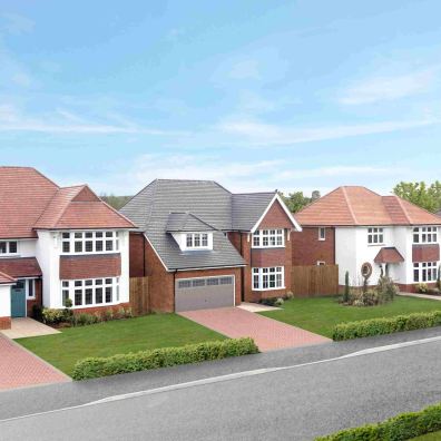 Typical street scene at a Redrow development