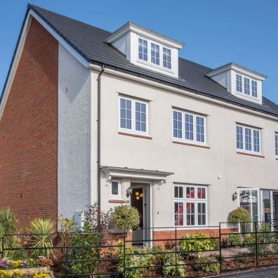 Typical streetscene of a Redrow development