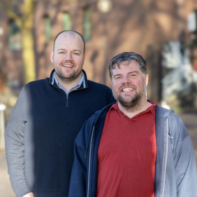 Will Jordan (left), and Dave Hall.