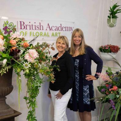 Julie Collins  & Tina Parkes Master Florists British Academy of Floral Art 