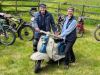 Liz and Duncan Chilcott with the rebuilt Lambretta