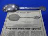 Press cutting about a lost spoon
