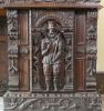 Carved oak figure detail