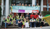 Students and volunteers at the Big EO Clean Up