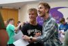 James Stocks and Aron Briggs receive their A-level Results