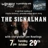 image of storyteller Lee Rawlings performing Charles Dickens' The Signalman