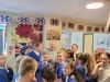 Pupils from St Budeaux CE Primary Academy sang wartime songs with residents at Butterfly Lodge