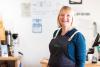 Woman in zero waste shop in Exeter