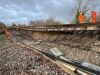 train tracks, railway, landslide, broken track