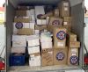 Medical supplies in van 