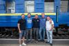 Luca and Mark with Ukraine volunteers